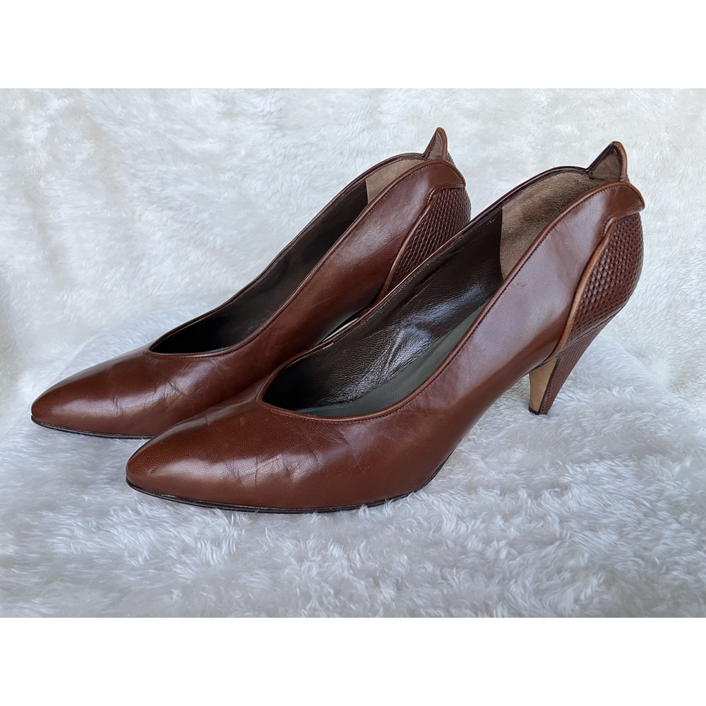 Via Spiga Heels Made In Italy Sz 9B In Brown - Picture 2 of 8